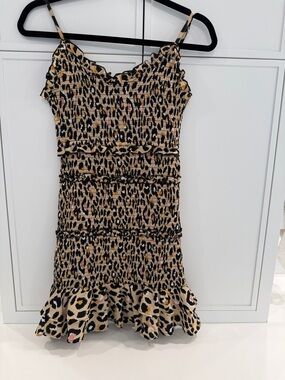 Vintage Havana size M leopard mini dress. Great condition. Fitted.